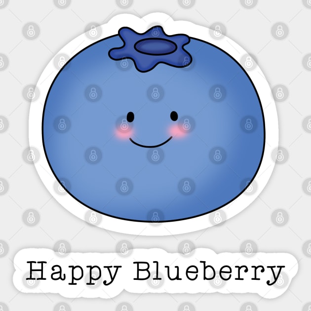 Happy Blueberry Sticker by SuperrSunday